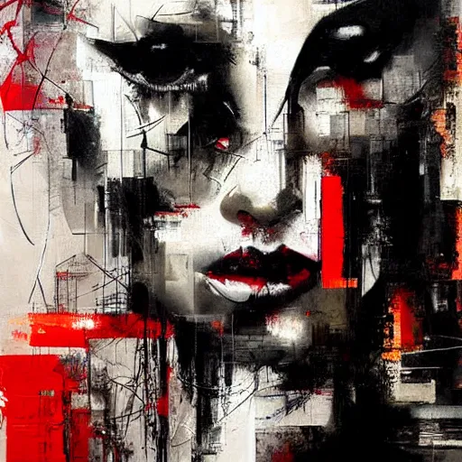 Image similar to abstract painting by russ mills