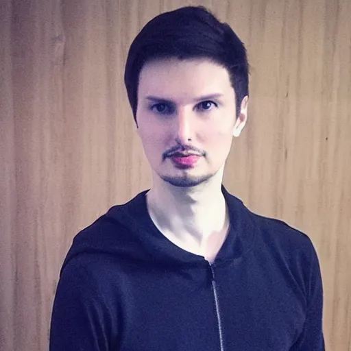 Image similar to pavel durov in crowm