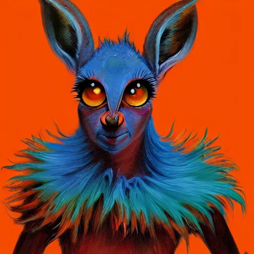 Image similar to a dik dik monster colorful, digital art, fantasy, magic, trending on artstation, ultra detailed, professional illustration by Basil Gogos