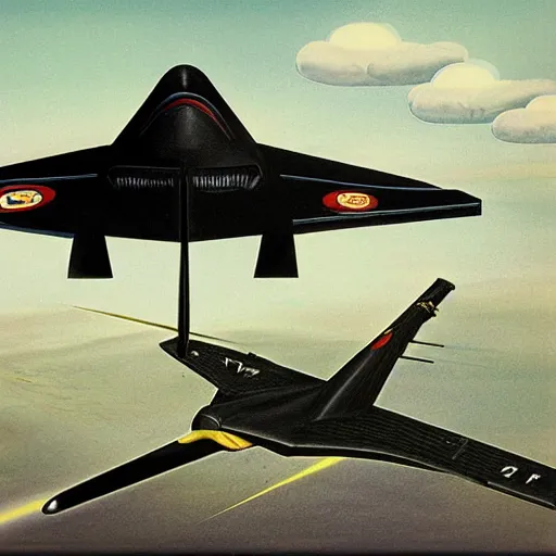 Prompt: sr - 7 1 blackbird re - entering the atmosphere at high speeds, full color, realistic.