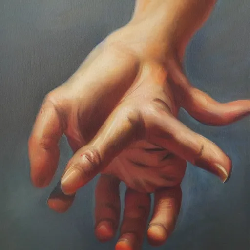 Prompt: lots of hands and eyes, masterpiece, trending on artstation, oil on canvas