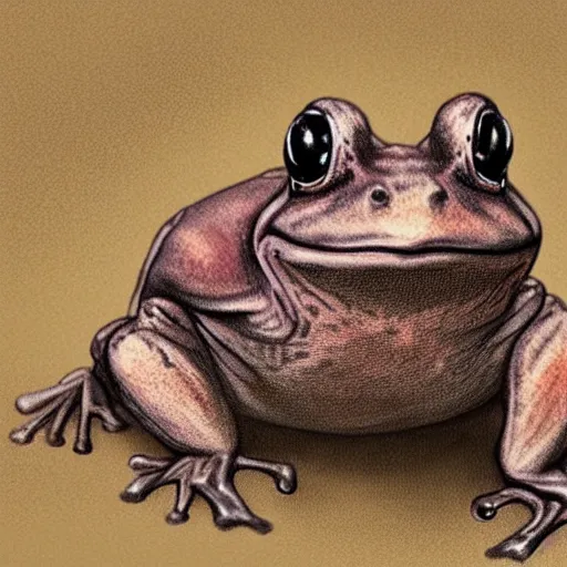 Prompt: A frog with fur, semi realistic, trending on art station