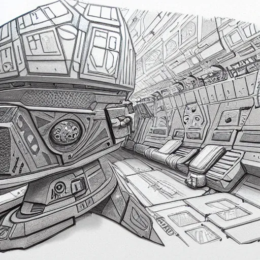 Prompt: highly detailed doodle art of scenes from star wars fanart, detailed and intricate environment