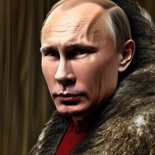 Image similar to Vlamdir Putin as Homelander from the show boys, 8k Hyper-realistic