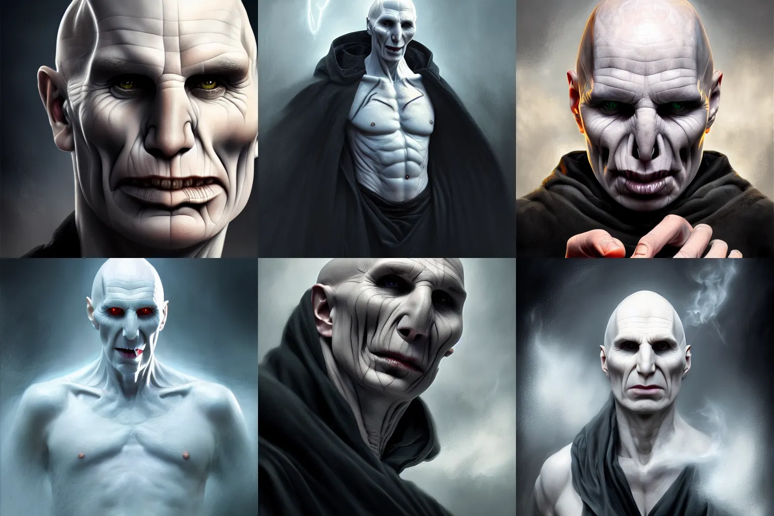 Prompt: voldemort as great thunberg digital painting, extremely detailed, 4 k, intricate, brush strokes, mark arian, artgerm, bastien lecouffe - deharme