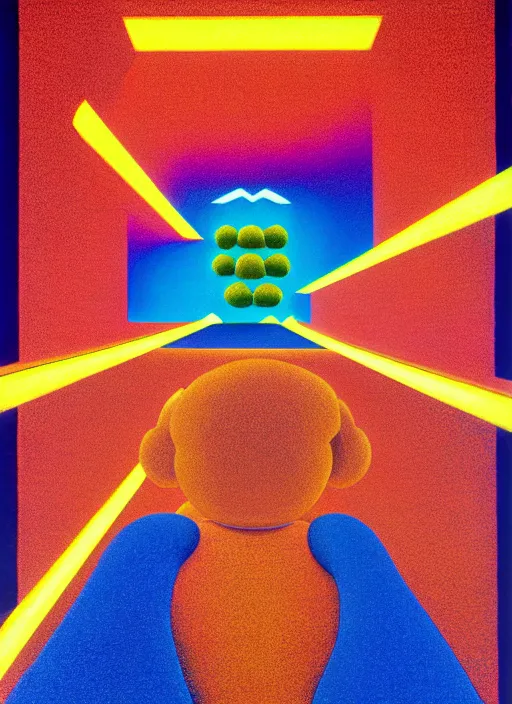 Image similar to entering the dream by shusei nagaoka, kaws, david rudnick, pastell colours, airbrush on canvas, cell shaded, 8 k