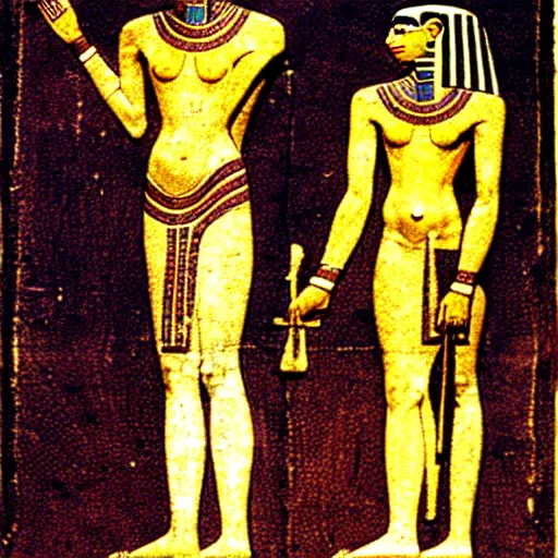 Image similar to hermes trismegistus, ancient egyptian art
