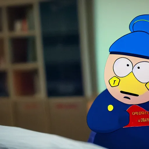 Prompt: Eric Cartman as a real life human XF IQ4, f/1.4, ISO 200, 1/160s, 8K, RAW, unedited, symmetrical balance, in-frame