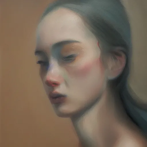 Image similar to what depression looks like, oil painting, pale colors, high detail, 8 k, wide angle, trending on artstation,