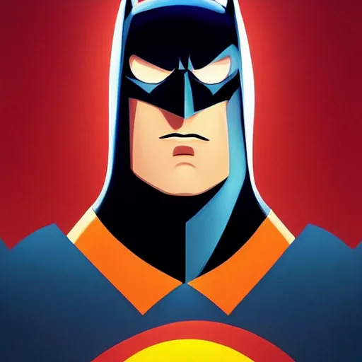 batman face cartoon