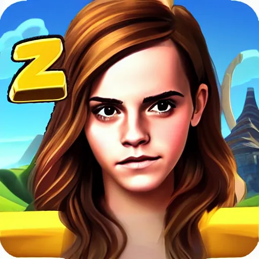 Image similar to emma watson clash of clans app icon