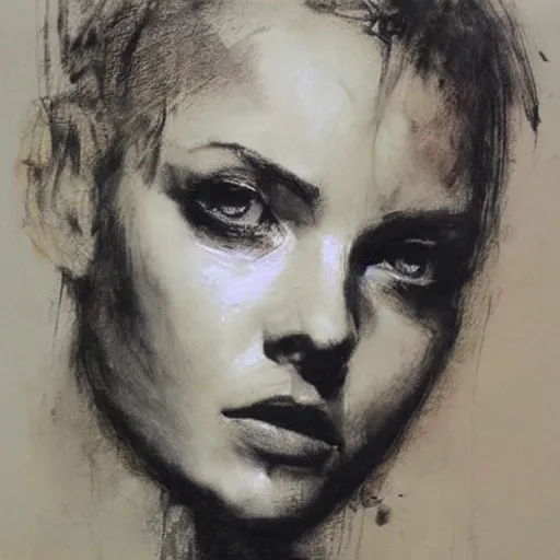 Prompt: Guy Denning, drawn by Guy Denning, Portrait of a woman