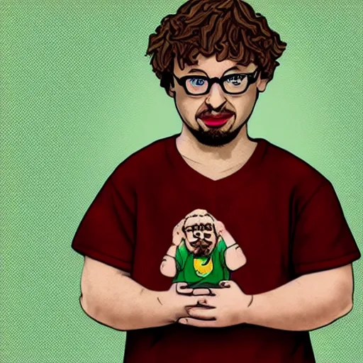 Prompt: a portrait of sam hyde, highly detailed, in the style of funko pop