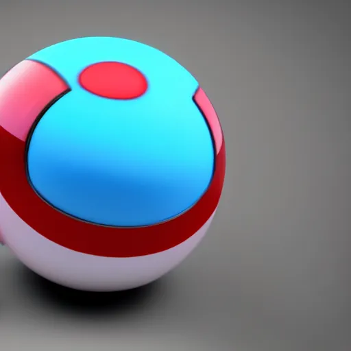 Image similar to a photography of a realistic pokeball, octane render, beautiful natural background, 8 k, pokemon, cinematic lighting