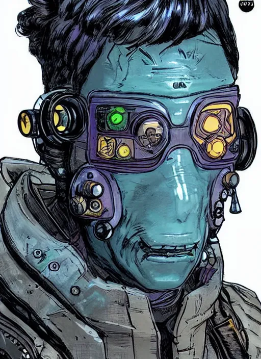 Prompt: apex legends cyberpunk safe cracker. concept art by james gurney and mœbius. gorgeous face.