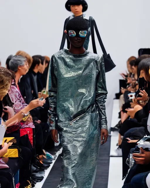 Image similar to hyperrealistic and heavy detailed 2321s balenciaga runway show of Pokemon , Leica SL2 50mm, vivid color, high quality, high textured