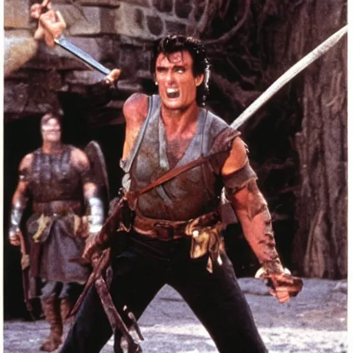 Prompt: Army of Darkness still