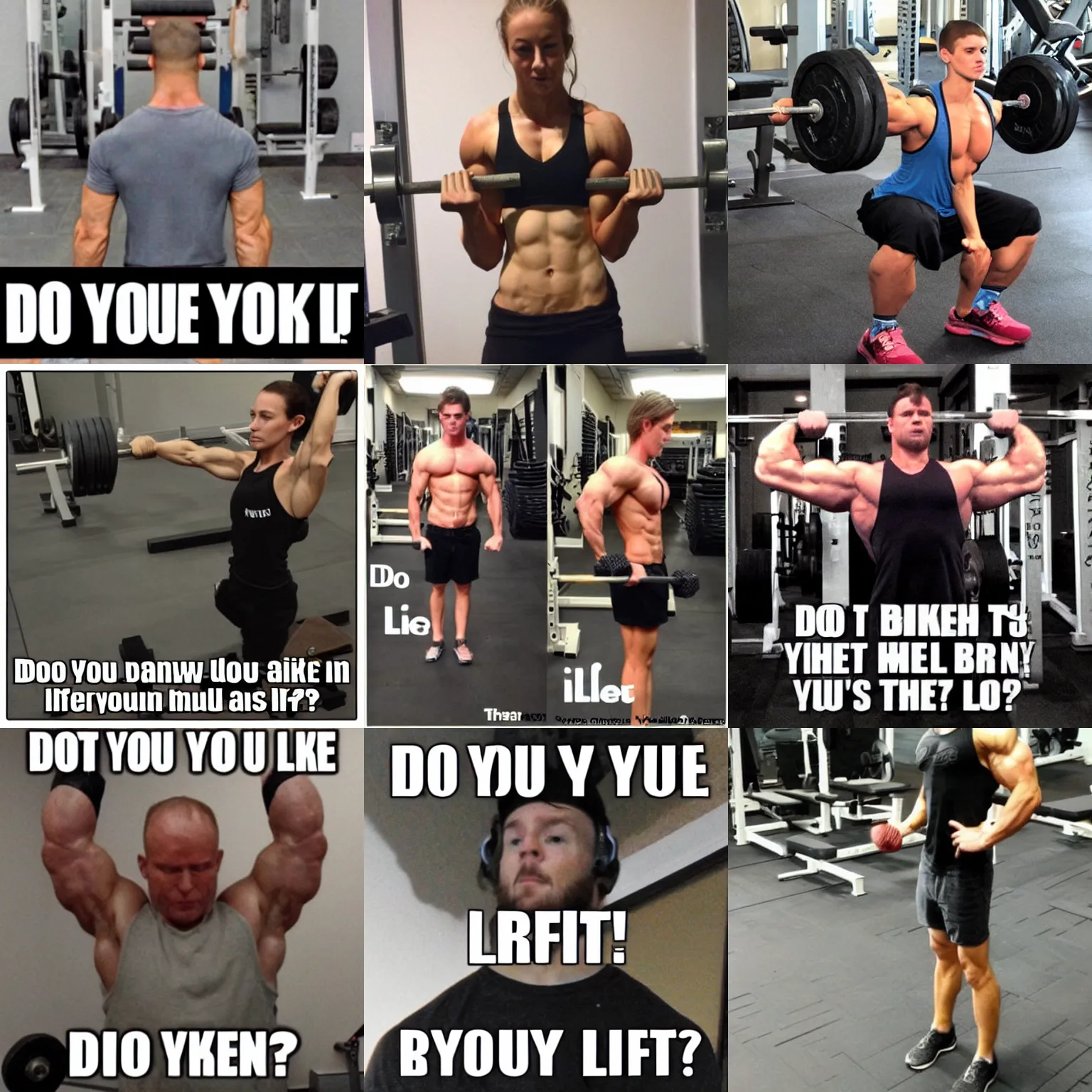 Prompt: do you even lift?