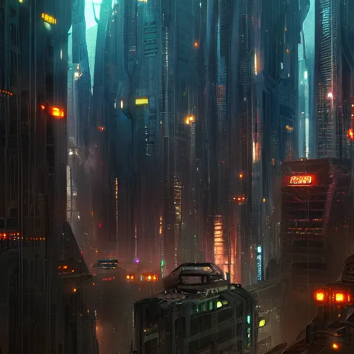 Prompt: close up shot of a cyber city, 8 k concept art, digital painting, realistic, cinematic lighting, james paick, alejandro burdisio, intricate details, exquisite detail