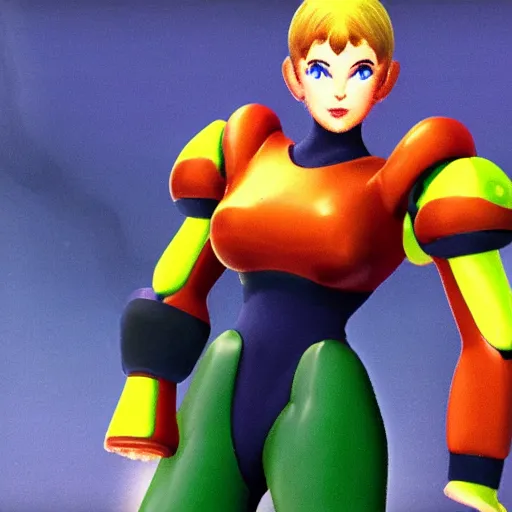 Prompt: samus on nintendo 6 4