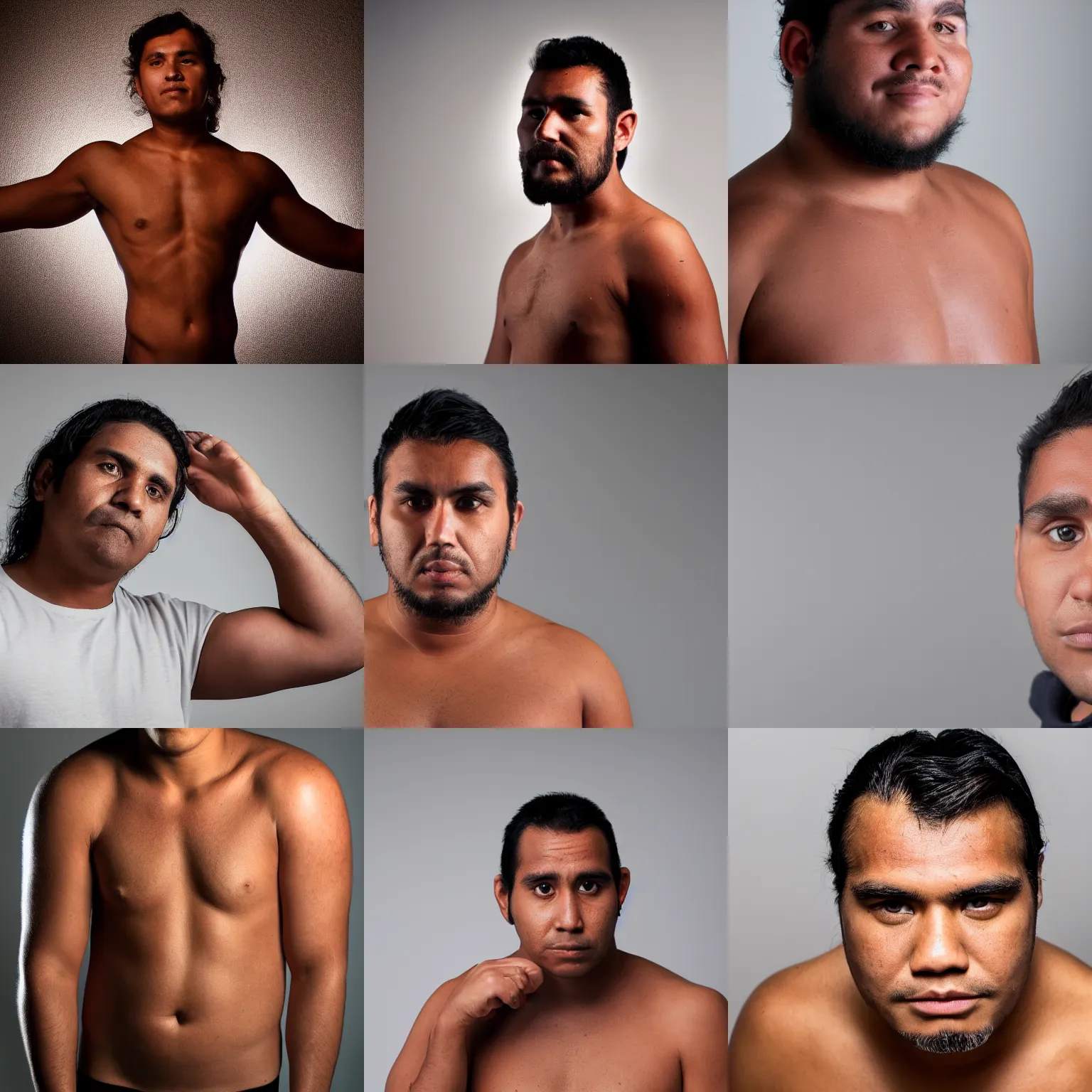 Prompt: 30 year old aboriginal male, studio lighting