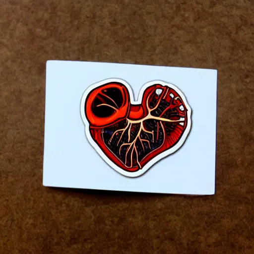 Anatomical Sacred Heart – Sticker – Outpouring of Trust