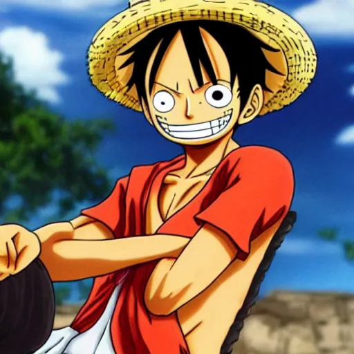 Image similar to Luffy from One Piece