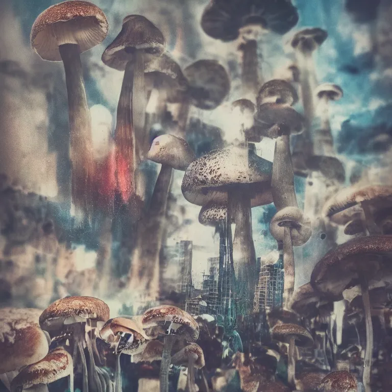 Image similar to double exposure of dally life, symbols of live, explosion, love is the most relevant theme, love is infinity, love is begin of all, 8 k resolution, artistic mode, artistic, trending on instagram, long exposure, love art, serious, fantasy and dreams vibes, mushrooms style and macro style