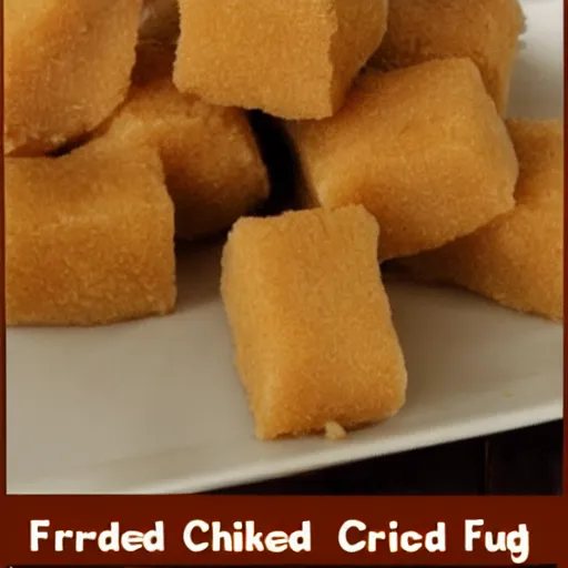 Prompt: fried chicken fudge recipe