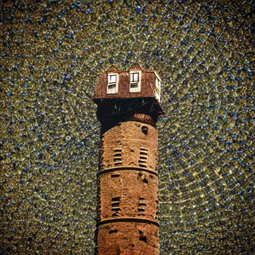 Image similar to tower from the perspective of an ant