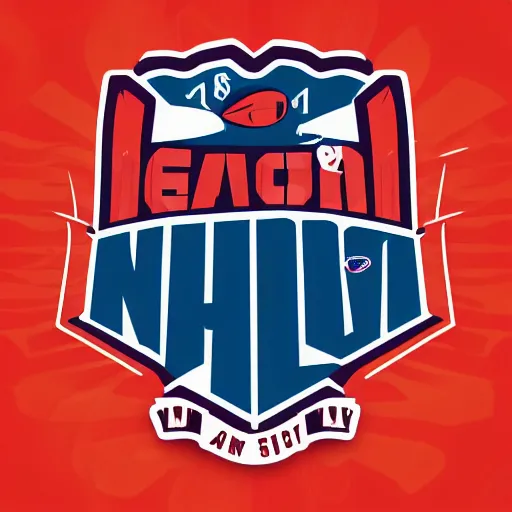 Prompt: A logo for an AFL team in New South Wales, vector, 3D lettering