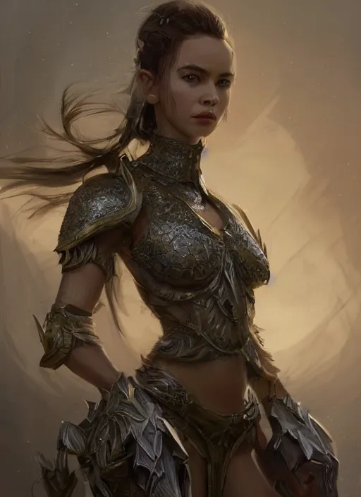 Image similar to a professional portrait of a beautiful young female, clothed in ethereal battle armor, olive skin, long dark hair, beautiful bone structure, symmetrical facial features, intricate, elegant, digital painting, concept art, smooth, sharp focus, finely detailed, illustration, from Valerian and the City of a Thousand Planets, in the style of Ruan Jia and Mandy Jurgens and Artgerm and Greg Rutkowski and William-Adolphe Bouguerea