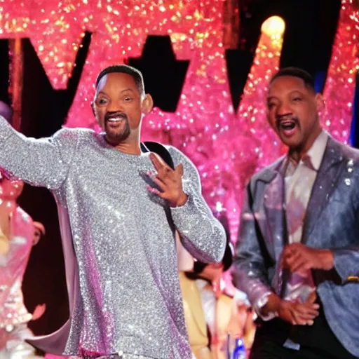 Image similar to Will Smith is dancing in a cabaret