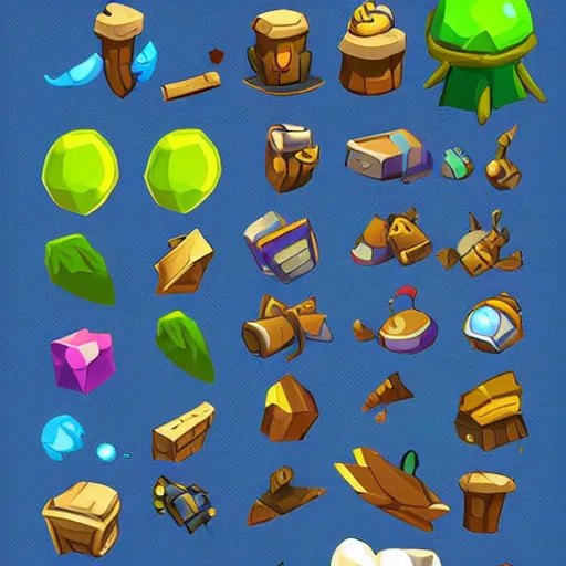 A game assets spritesheet by Rayman legends online