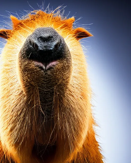 Image similar to a photo of a doctor who is also a capybara, 4 k, high quality, award winning photo