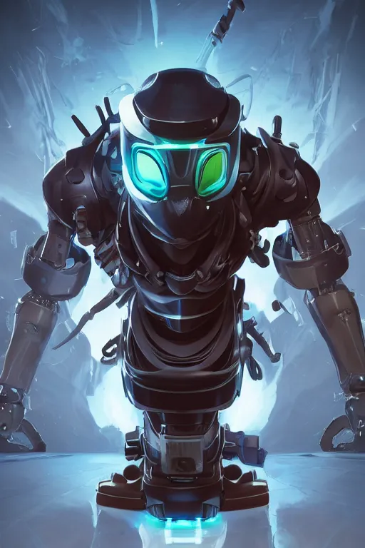 Image similar to epic mask helmet robot ninja portrait stylized as fornite style game design fanart by concept artist gervasio canda, behance hd by jesper ejsing, by rhads, makoto shinkai and lois van baarle, ilya kuvshinov, rossdraws global illumination radiating a glowing aura global illumination ray tracing hdr render in unreal engine 5