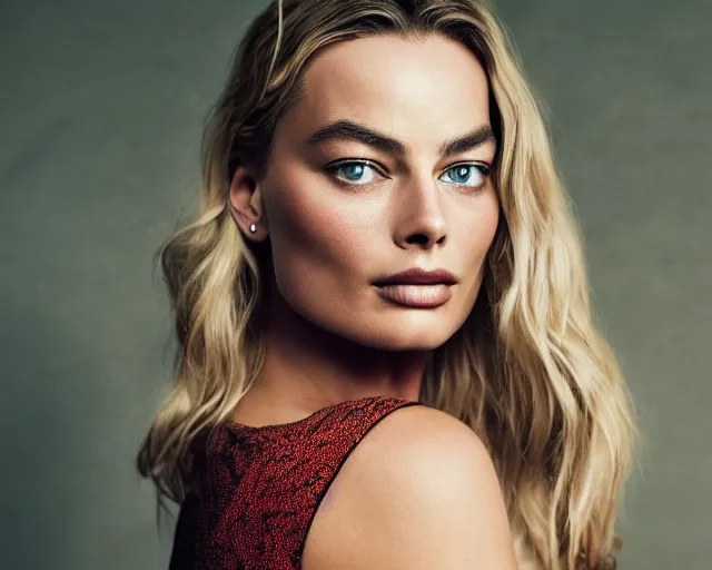 Prompt: a beautiful mix of margot robbie and bar refaeli, hyper realistic face, beautiful eyes, cinematic, long shot, hyper detailed, 8 5 mm photograph, 8 k resolution, film still, sharp lens, wide lens