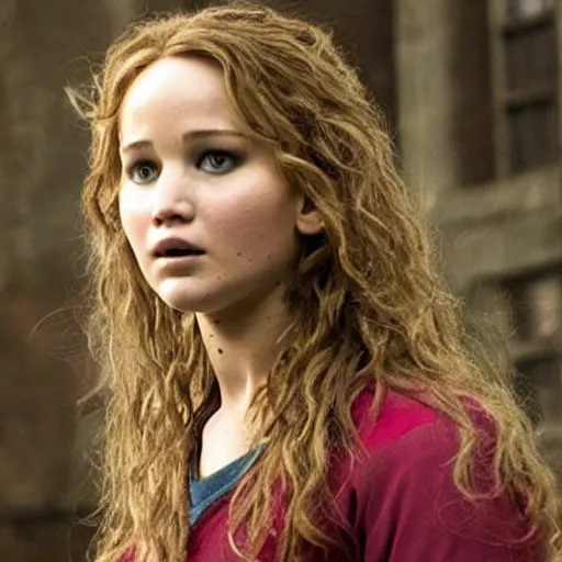 Image similar to jennifer lawrence as hermione granger