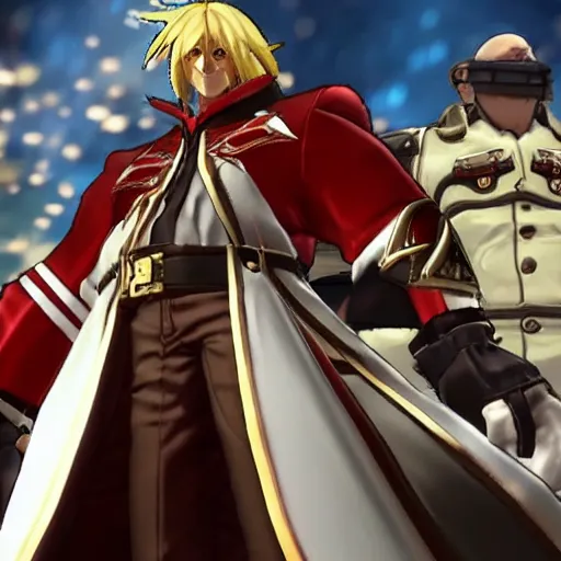 Image similar to alexander lukashenko as a character in guilty gear game.