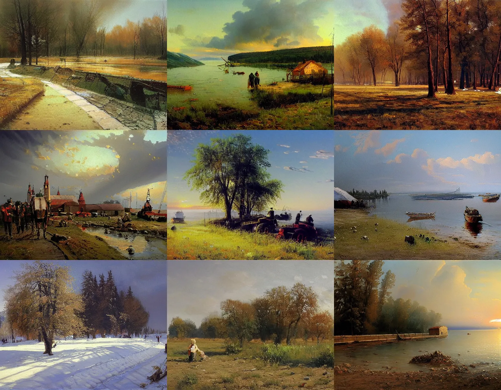 Prompt: painting by fyodor vasilyev