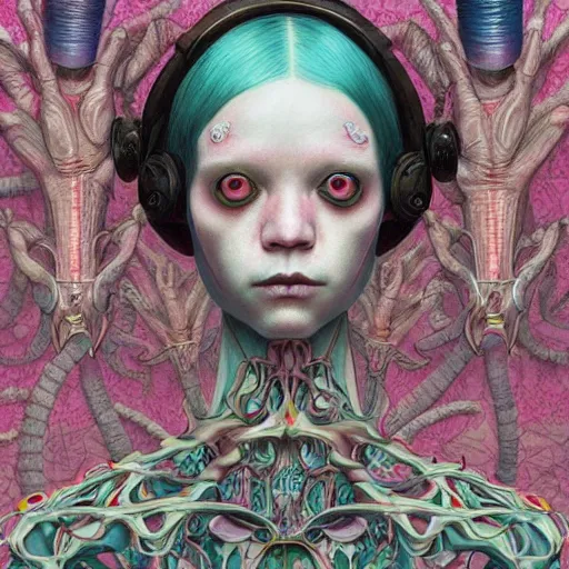 Image similar to creepy twins:: by Martine Johanna and Simon Stålenhag and Chie Yoshii and Casey Weldon and Guillermo del toro :: ornate, dynamic, particulate, intricate, elegant, highly detailed, centered, artstation, smooth, sharp focus, octane render, 3d