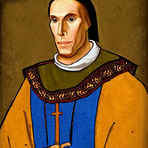 Image similar to jerma, medieval painting