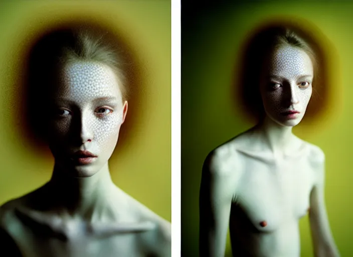 Image similar to Kodak Portra 400, 8K, soft light, volumetric lighting, highly detailed, britt marling style 3/4 , fine art portrait photography by Paolo Roversi, face and body merging with luminescent jellyfishes filaments, symbolic metamorphosis complex 3d render , 150 mm lens, art nouveau fashion embroidered,bust with intricate underwaters details, elegant, hyper realistic, ultra detailed, octane render, underwater soft colours, emotionally evoking, head in focus, fantasy, elegant, soft light, volumetric lighting, highly detailed, Refined, Highly Detailed, soft lighting colors scheme, fine art photography, Hyper realistic, photo realistic