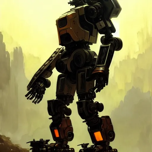 arte conceptual del robot titanfall