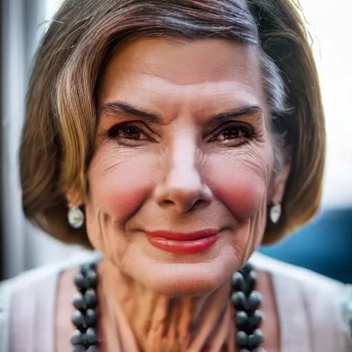 Prompt: old sandra bullock actress at age 9 0 years old, color ( sony a 7 r iv, symmetric balance, polarizing filter, photolab, lightroom, 4 k, dolby vision, photography award ), vogue, perfect face