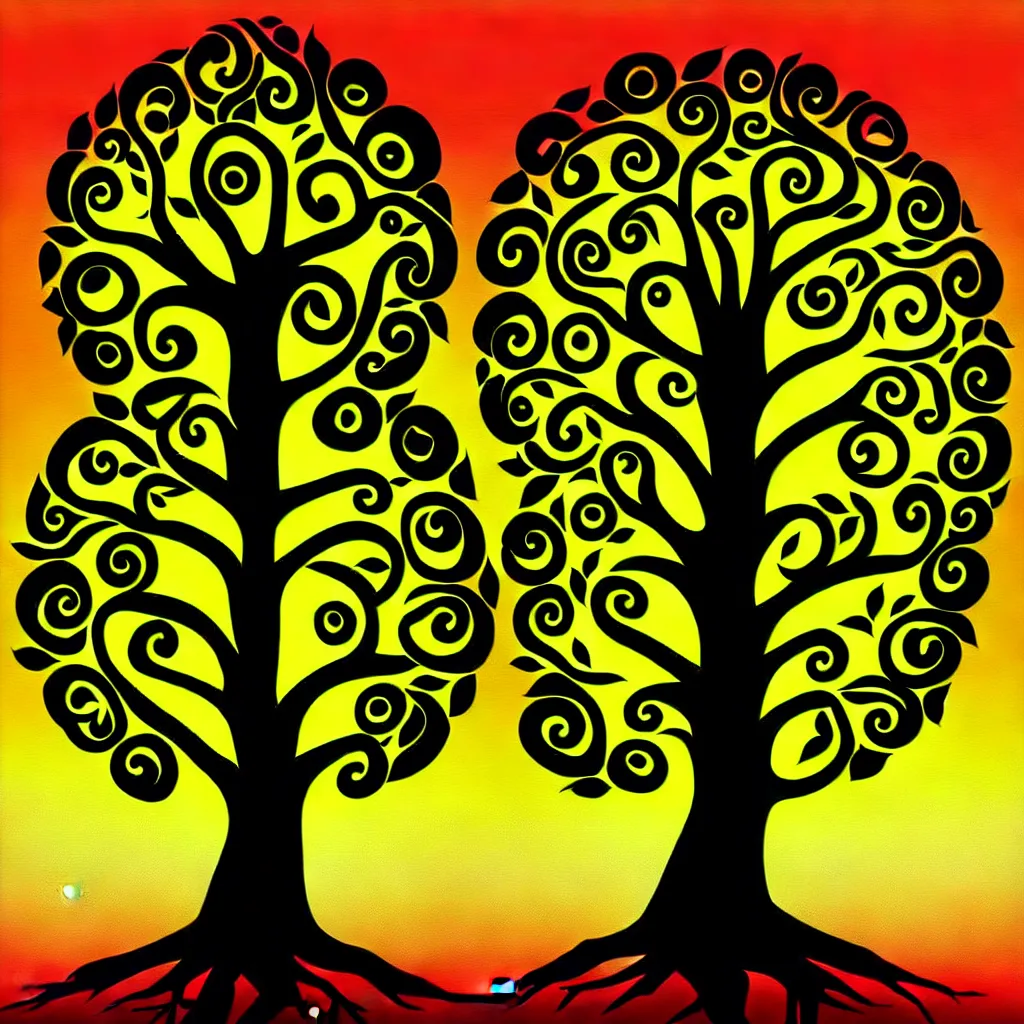 Image similar to tree of life, digital art