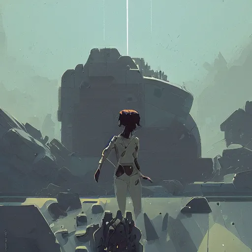 Prompt: a planet shattered into several large chunks by atey ghailan, by greg rutkowski, by greg tocchini, by james gilleard, by joe fenton, by kaethe butcher, dynamic lighting, gradient light blue, brown, blonde cream and white color scheme, grunge aesthetic