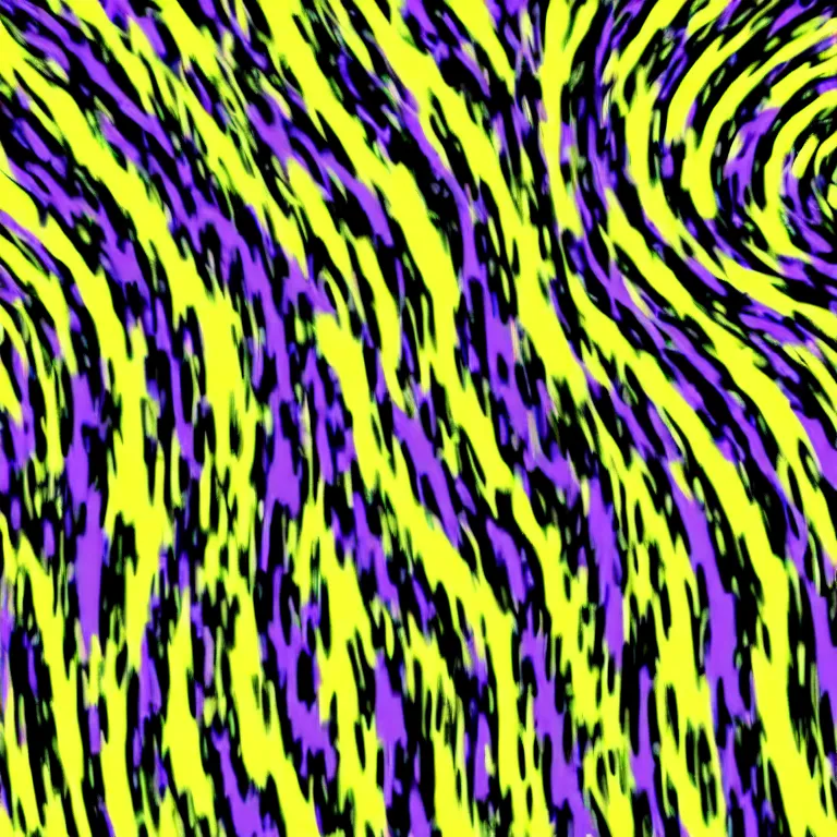 Image similar to a banana by andy warhol emerging from illusory motion dazzle camouflage perlin noise optical illusion