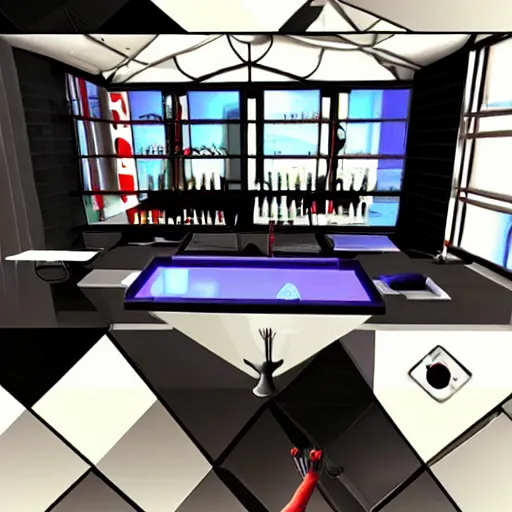 The Backrooms, Mirror's Edge gameplay, Stable Diffusion