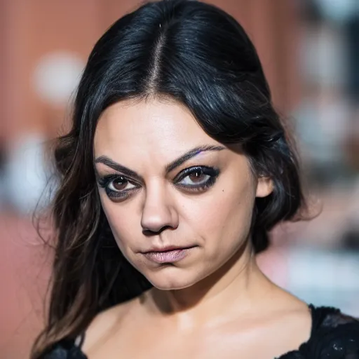 Image similar to Mila Kunis as catwoman, XF IQ4, f/1.4, ISO 200, 1/160s, 8K, RAW, unedited, symmetrical balance, in-frame
